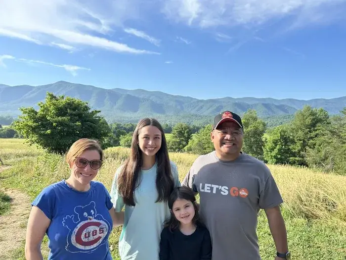 The Santos Family in the Smoky Mountains
