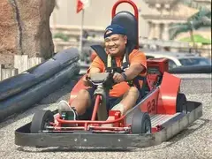 Carl racing go-karts