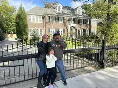 Santos family at the Home Alone house